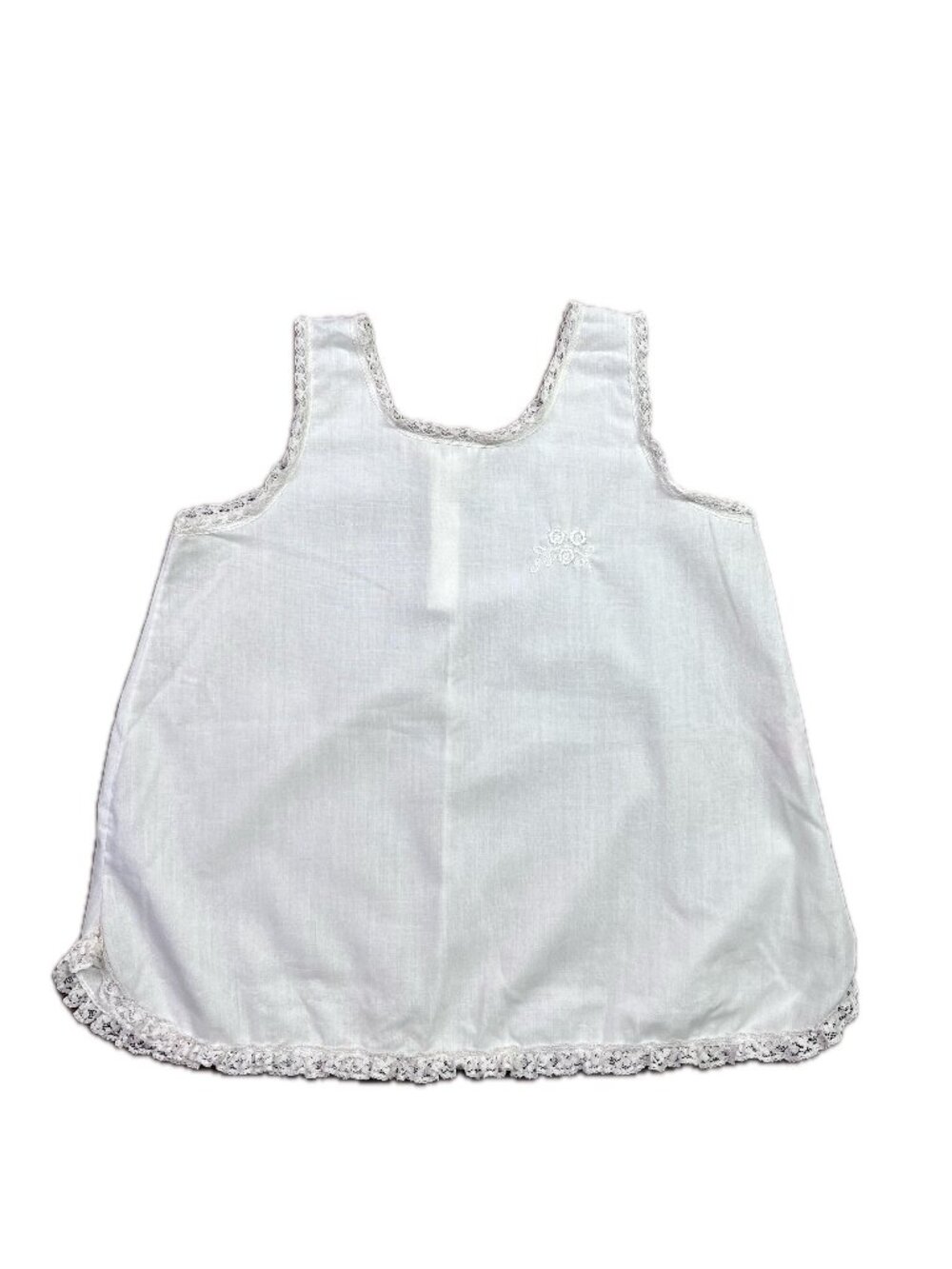 Vintage Her Majesty Girl's Size T3 Slip Cream Lace Trim